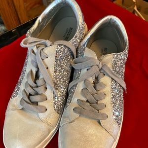 Sneakers, Mossimo Silver Metallic